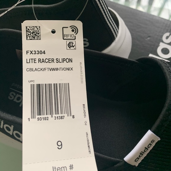 . Adidas NWT sneakers lite racer slip on size 8 - Picture 5 of 6